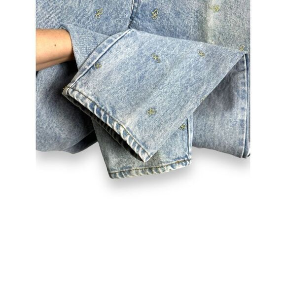 90’s Mom Vintage Dakota Blue Embroidered Jeans - Picture 5 of 10